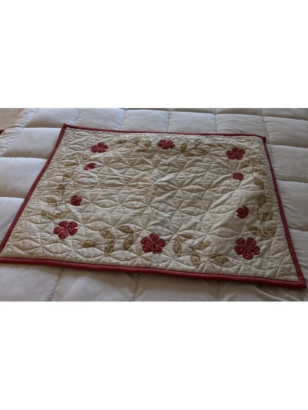 Martha Stewart Collection Cabin Flowers Shams Standard 21.5x27” Cotton Quilted